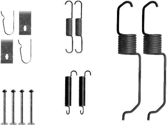 HELLA PAGID 8DZ 355 200-961 Accessory Kit, brake shoes