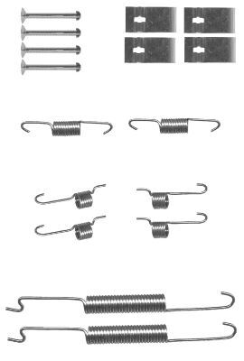 HELLA PAGID 8DZ 355 201-011 Accessory Kit, brake shoes