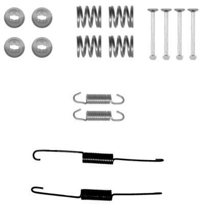 HELLA PAGID 8DZ 355 201-021 Accessory Kit, brake shoes