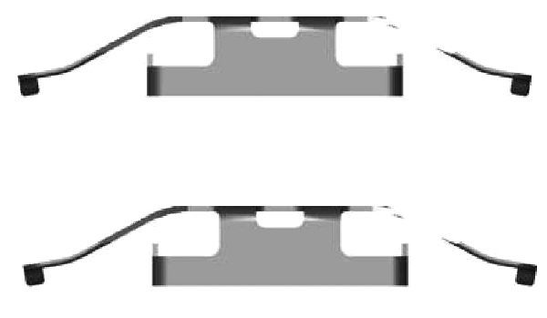 HELLA PAGID 8DZ 355 201-401 Accessory Kit, brake caliper
