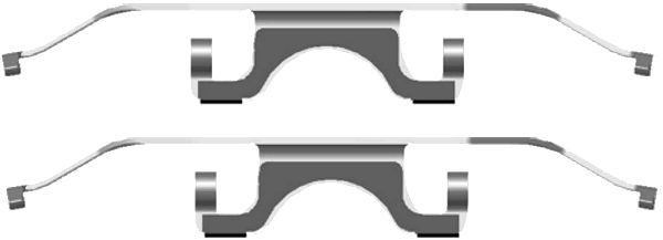 HELLA PAGID 8DZ 355 201-551 Accessory Kit, brake caliper