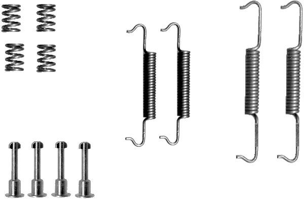 HELLA PAGID 8DZ 355 201-791 Accessory Kit, parking brake shoes