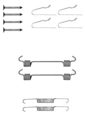 HELLA PAGID 8DZ 355 201-811 Accessory Kit, parking brake shoes