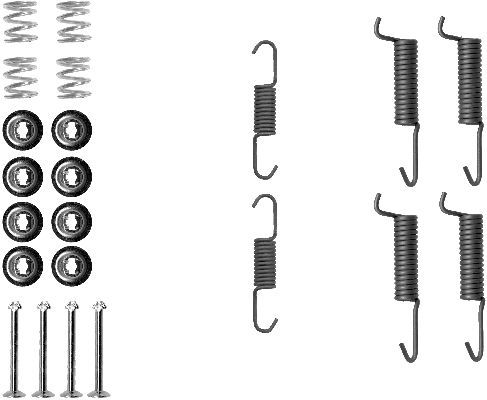 HELLA PAGID 8DZ 355 201-831 Accessory Kit, parking brake shoes