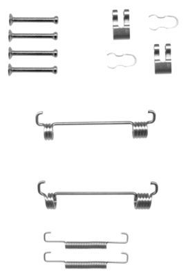 HELLA PAGID 8DZ 355 201-901 Accessory Kit, parking brake shoes