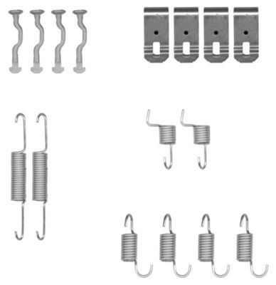 Accessory Kit, parking brake shoes HELLA PAGID 8DZ 355 201-971