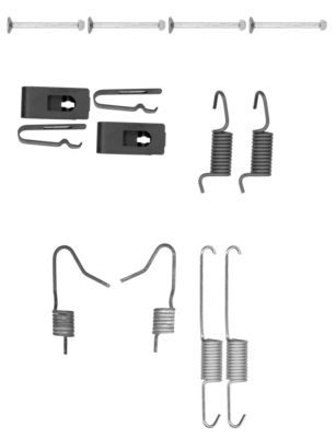 HELLA PAGID 8DZ 355 202-061 Accessory Kit, parking brake shoes