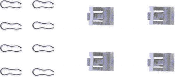 HELLA PAGID 8DZ 355 202-201 Accessory Kit, disc brake pad