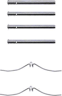 HELLA PAGID 8DZ 355 202-221 Accessory Kit, disc brake pad