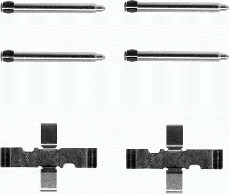 HELLA PAGID 8DZ 355 202-281 Accessory Kit, disc brake pad