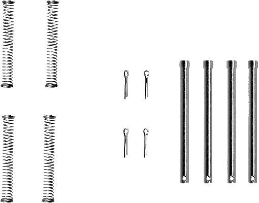 HELLA PAGID 8DZ 355 202-351 Accessory Kit, disc brake pad