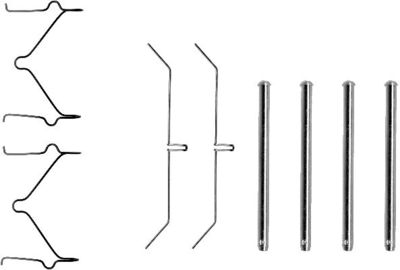 Accessory Kit, disc brake pad HELLA PAGID 8DZ 355 202-361