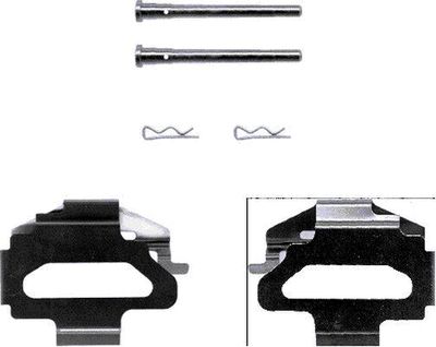 Accessory Kit, disc brake pad HELLA PAGID 8DZ 355 202-381