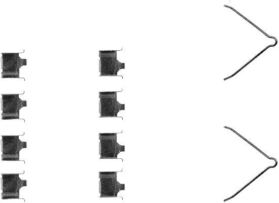 HELLA PAGID 8DZ 355 202-451 Accessory Kit, disc brake pad