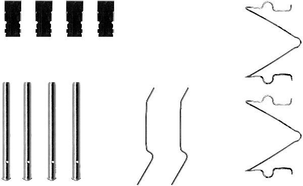 HELLA PAGID 8DZ 355 202-481 Accessory Kit, disc brake pad