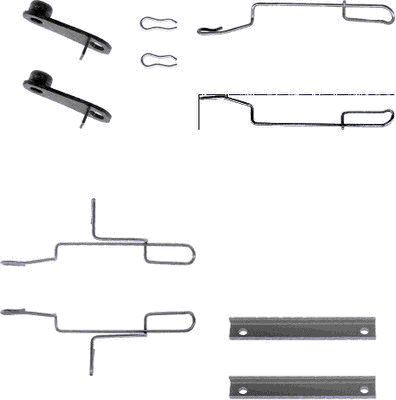 HELLA PAGID 8DZ 355 202-531 Accessory Kit, disc brake pad