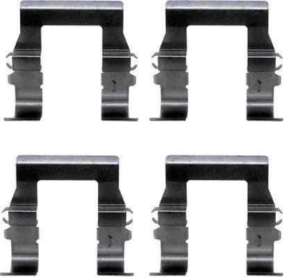 HELLA PAGID 8DZ 355 202-551 Accessory Kit, disc brake pad
