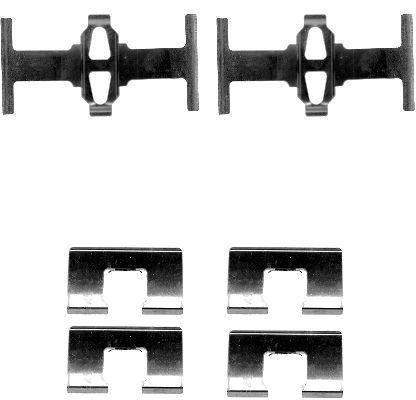 HELLA PAGID 8DZ 355 202-571 Accessory Kit, disc brake pad