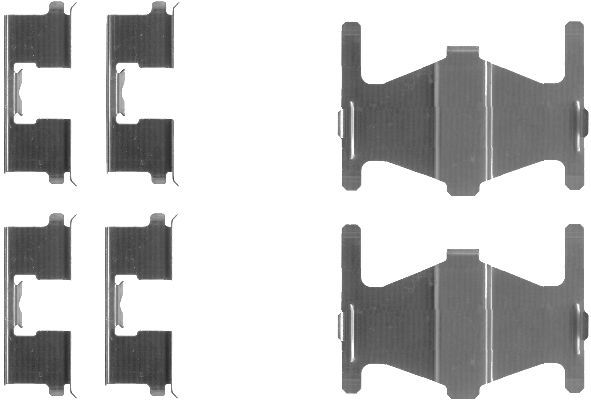 HELLA PAGID 8DZ 355 202-581 Accessory Kit, disc brake pad