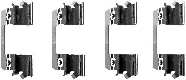 HELLA PAGID 8DZ 355 202-731 Accessory Kit, disc brake pad