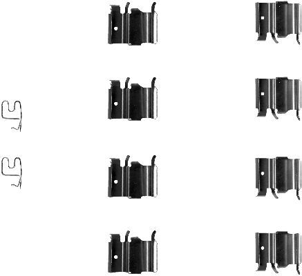 HELLA PAGID 8DZ 355 202-771 Accessory Kit, disc brake pad