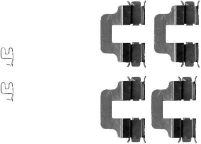 Accessory Kit, disc brake pad HELLA PAGID 8DZ 355 202-781
