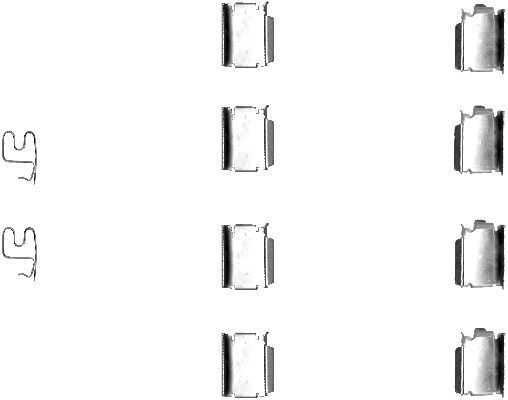 HELLA PAGID 8DZ 355 202-791 Accessory Kit, disc brake pad