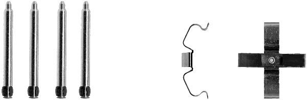 HELLA PAGID 8DZ 355 202-891 Accessory Kit, disc brake pad