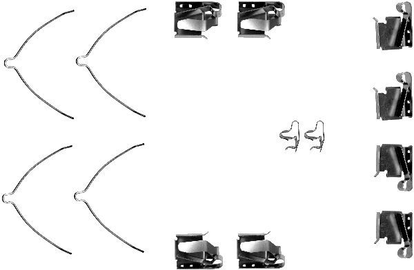 HELLA PAGID 8DZ 355 202-911 Accessory Kit, disc brake pad