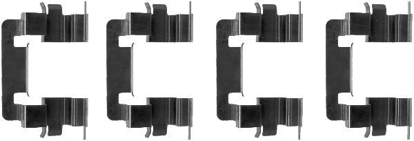 HELLA PAGID 8DZ 355 203-001 Accessory Kit, disc brake pad