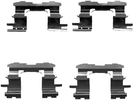 HELLA PAGID 8DZ 355 203-101 Accessory Kit, disc brake pad