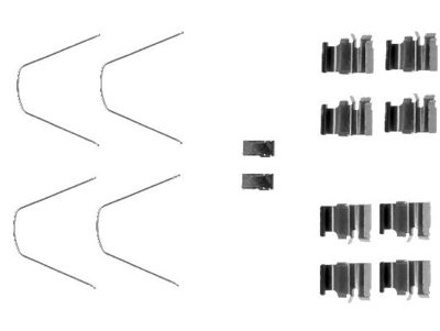 Accessory Kit, disc brake pad HELLA PAGID 8DZ 355 203-161