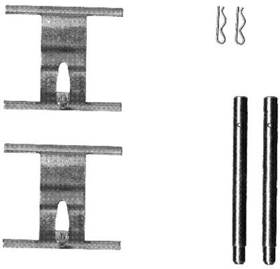Accessory Kit, disc brake pad HELLA PAGID 8DZ 355 203-191
