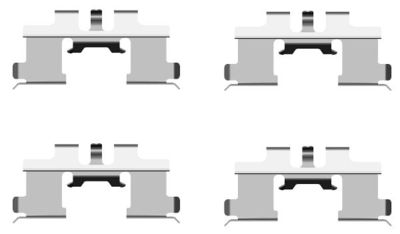 Accessory Kit, disc brake pad HELLA PAGID 8DZ 355 203-211