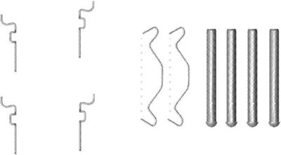 Accessory Kit, disc brake pad HELLA PAGID 8DZ 355 203-221