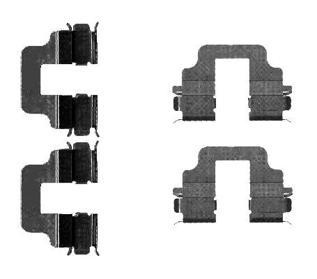 HELLA PAGID 8DZ 355 203-291 Accessory Kit, disc brake pad