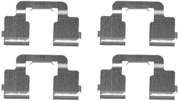 HELLA PAGID 8DZ 355 203-341 Accessory Kit, disc brake pad