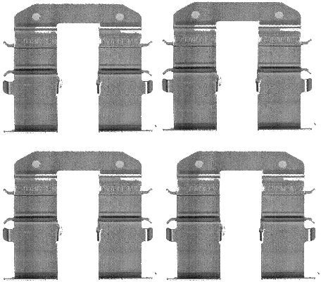 HELLA PAGID 8DZ 355 203-351 Accessory Kit, disc brake pad