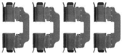 Accessory Kit, disc brake pad HELLA PAGID 8DZ 355 203-411