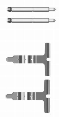 Accessory Kit, disc brake pad HELLA PAGID 8DZ 355 203-511