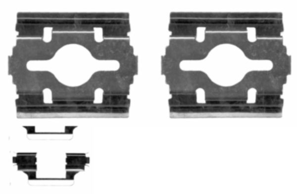 HELLA PAGID 8DZ 355 203-581 Accessory Kit, disc brake pad