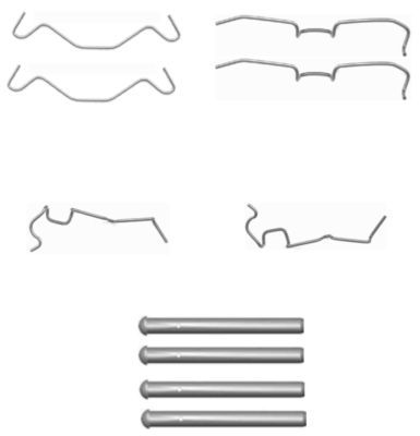 Accessory Kit, disc brake pad HELLA PAGID 8DZ 355 203-621