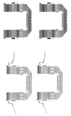 Accessory Kit, disc brake pad HELLA PAGID 8DZ 355 203-741