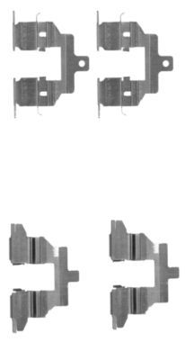 HELLA PAGID 8DZ 355 203-791 Accessory Kit, disc brake pad