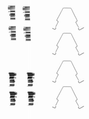 Accessory Kit, disc brake pad HELLA PAGID 8DZ 355 203-971