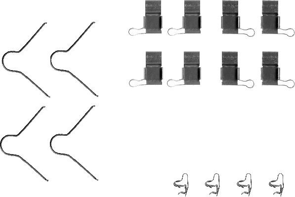 HELLA PAGID 8DZ 355 204-001 Accessory Kit, disc brake pad