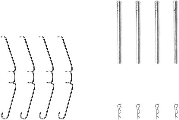 HELLA PAGID 8DZ 355 204-011 Accessory Kit, disc brake pad