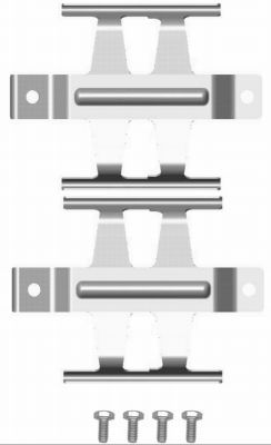 Accessory Kit, disc brake pad HELLA PAGID 8DZ 355 204-121