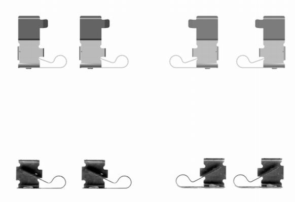 HELLA PAGID 8DZ 355 204-141 Accessory Kit, disc brake pad