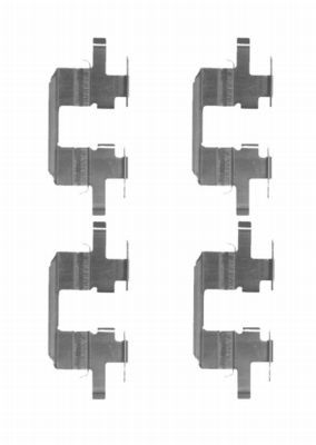 Accessory Kit, disc brake pad HELLA PAGID 8DZ 355 204-151